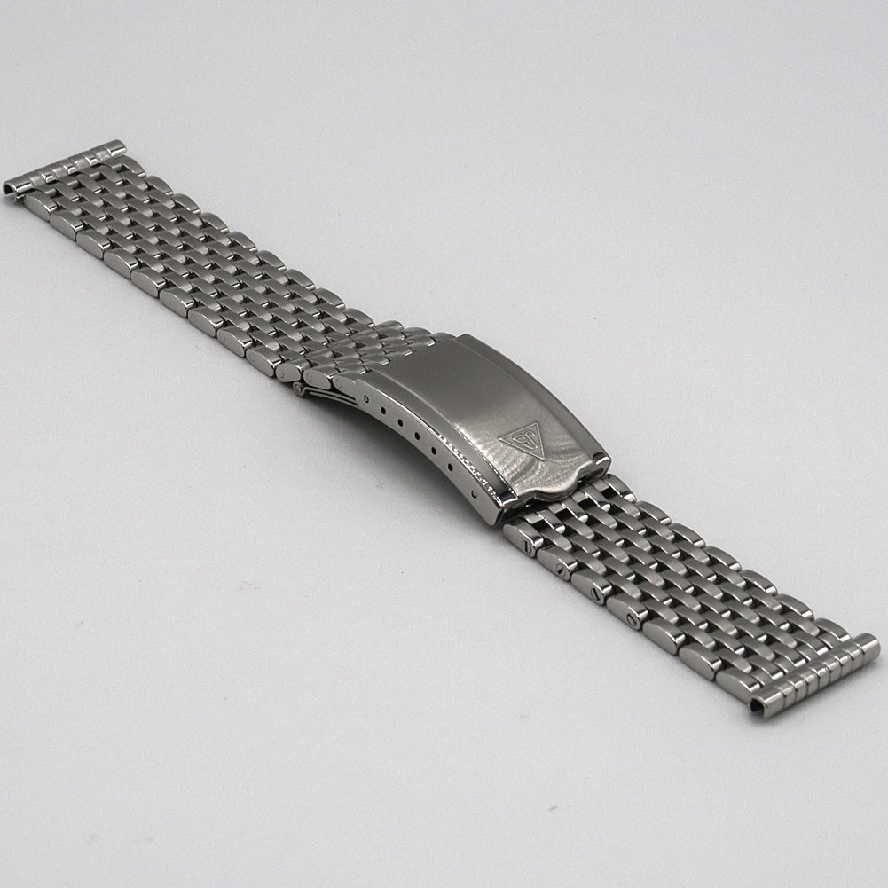 Beads of Rice Brushed Stainless Steel Bracelet - Time Curated